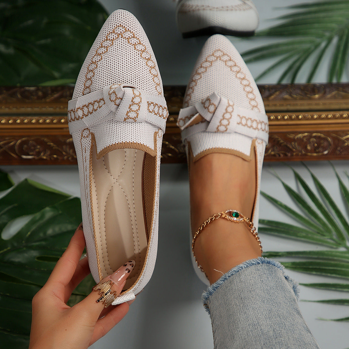 Bowknot Flat Shoes