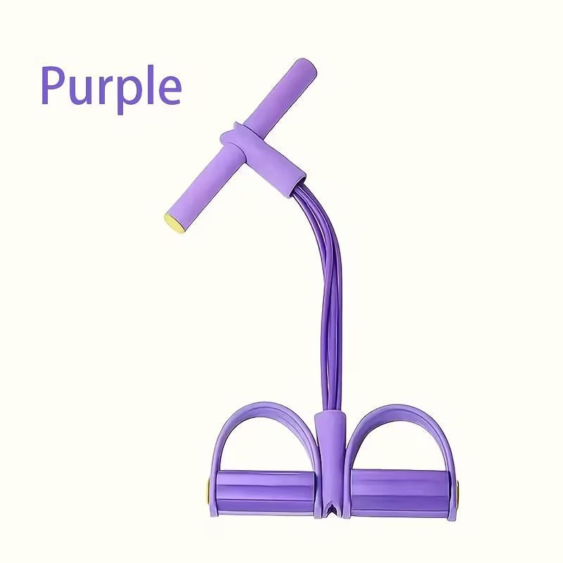 Home Gym Arm & Waist Training Pedal Band – Eco-Friendly Natural Latex Yoga Stretching Band with Adjustable Resistance