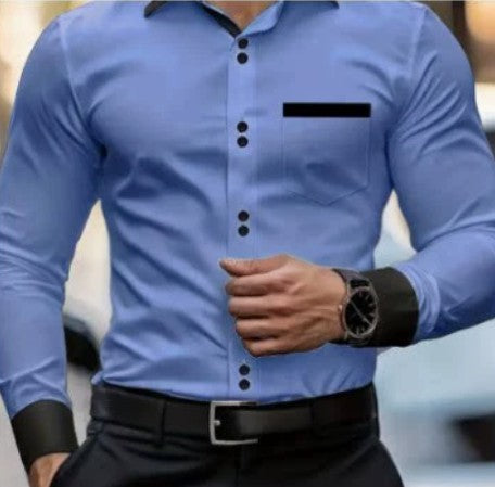Mens Casual Long-Sleeve Shirt