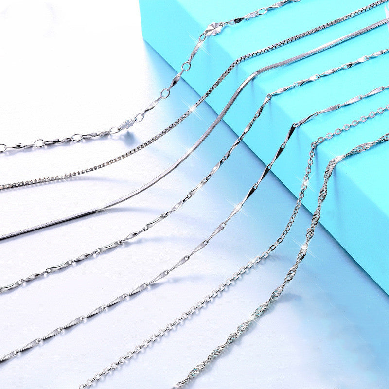 925 Sterling Silver Necklace Zircon Necklaces & Pendants Gift