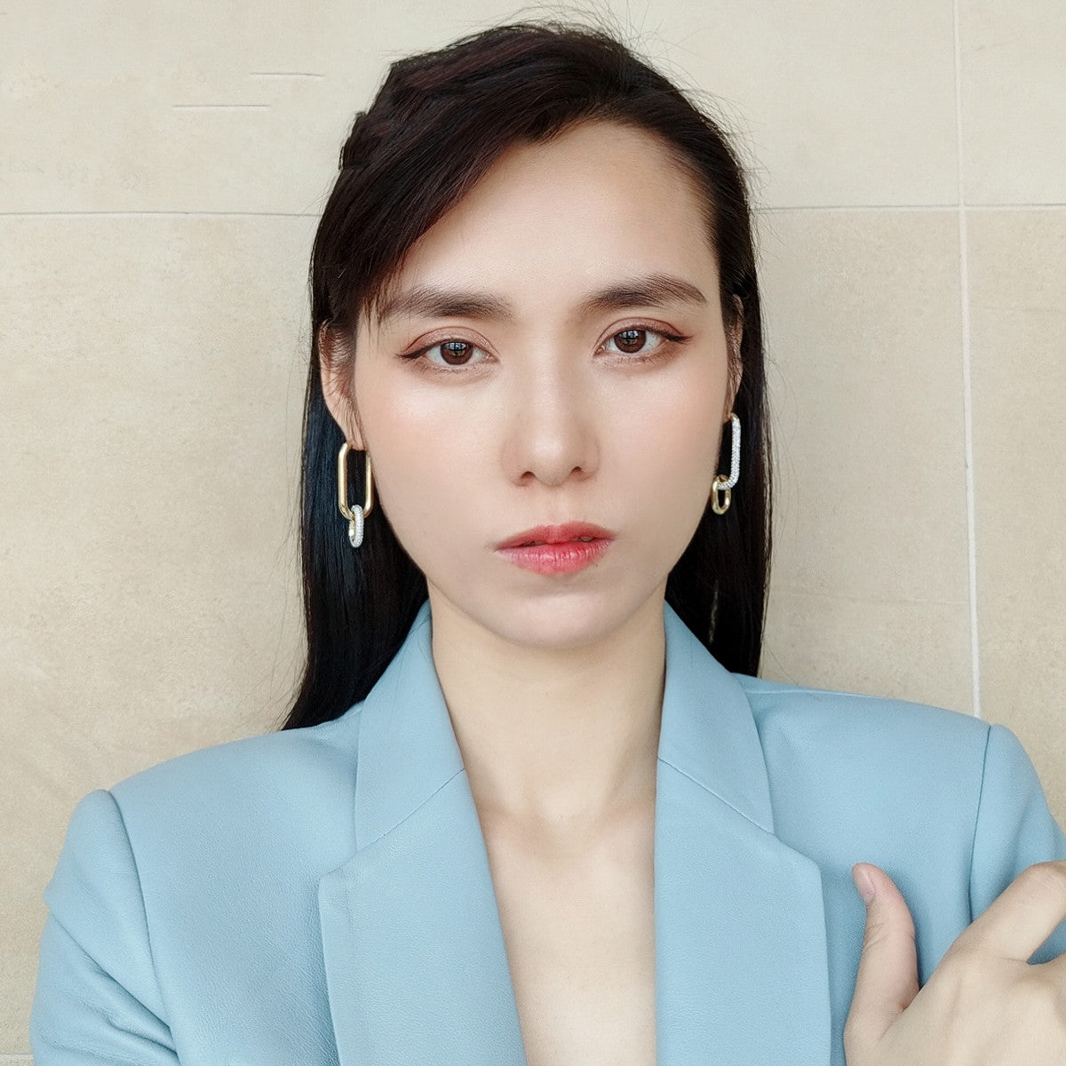 Retro Asymmetric Earrings