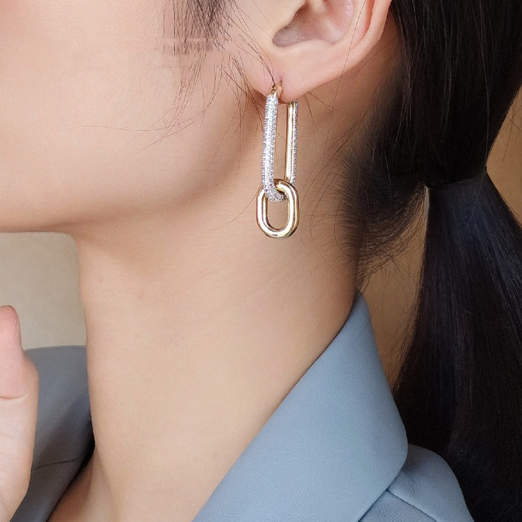Retro Asymmetric Earrings