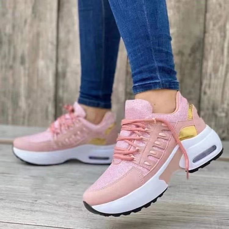 Ladies Lace Up Sneakers