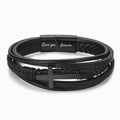 Mens Cross  Bracelet