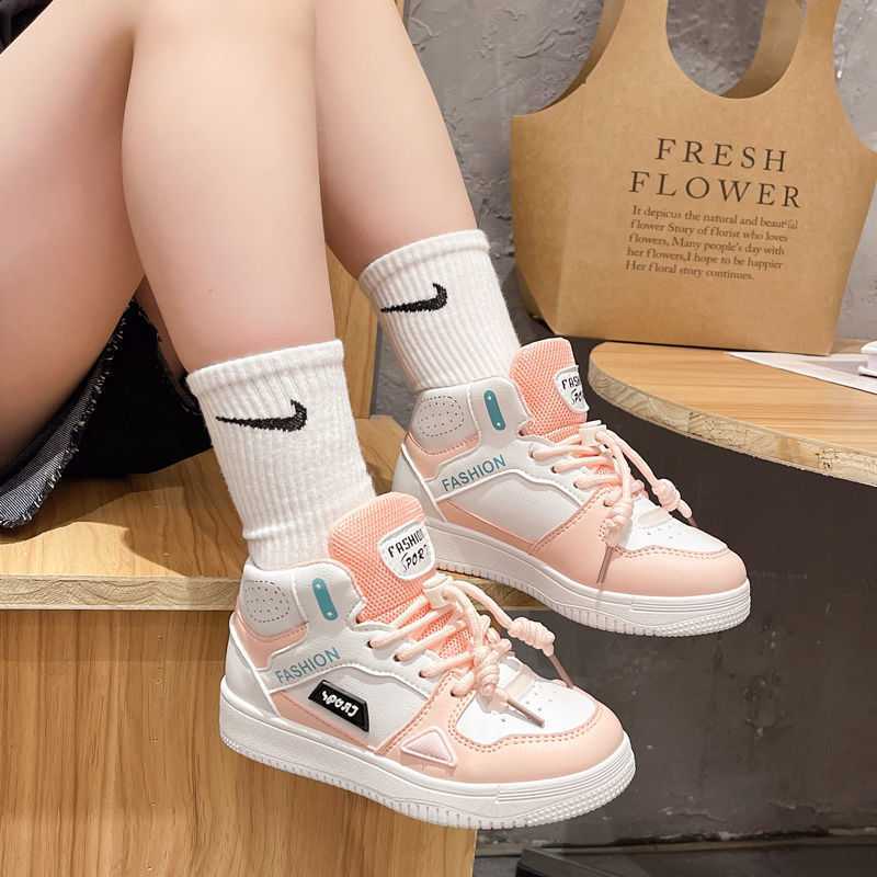 Girls' High-top Casual Running Sneakers