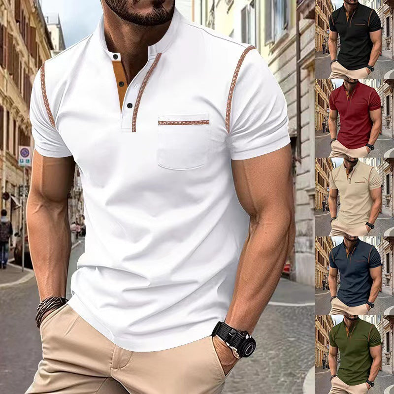 Short-sleeved Polo Shirt Summer Casual