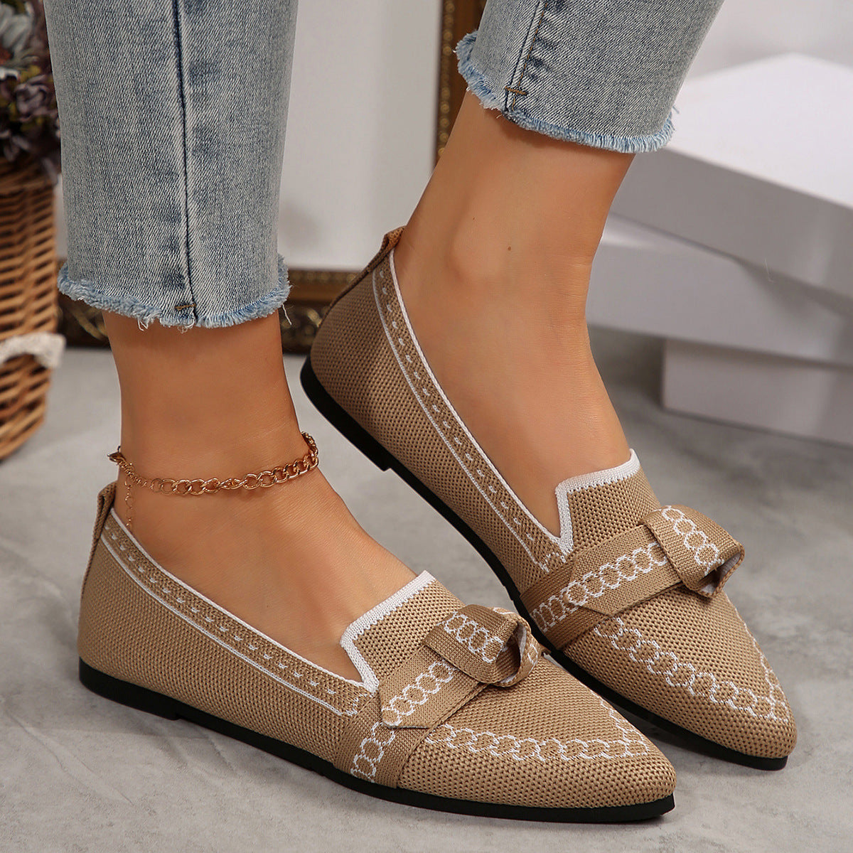 Bowknot Flat Shoes