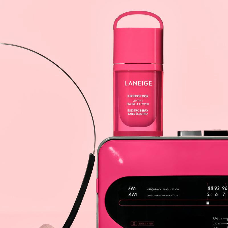 Laneige Juicepop Box Lip Tint, Lip Oil Stain, 8 Buildable Tints, Lasting Color