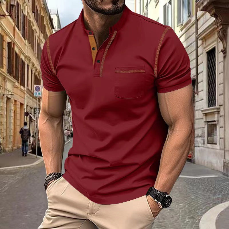 Short-sleeved Polo Shirt Summer Casual