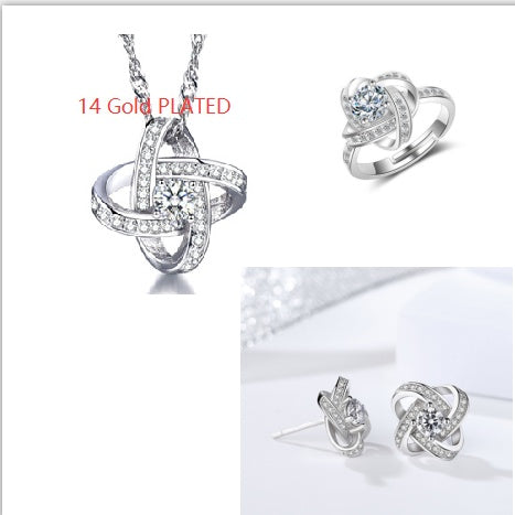 925 Sterling Silver Necklace Zircon Necklaces & Pendants Gift