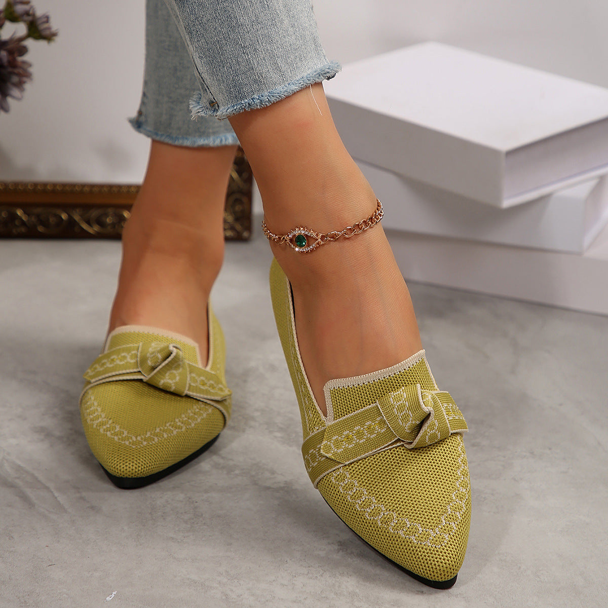 Bowknot Flat Shoes