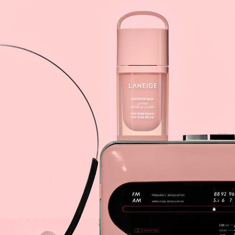 Laneige Juicepop Box Lip Tint, Lip Oil Stain, 8 Buildable Tints, Lasting Color