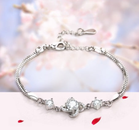 925 Sterling Silver Necklace Zircon Necklaces & Pendants Gift