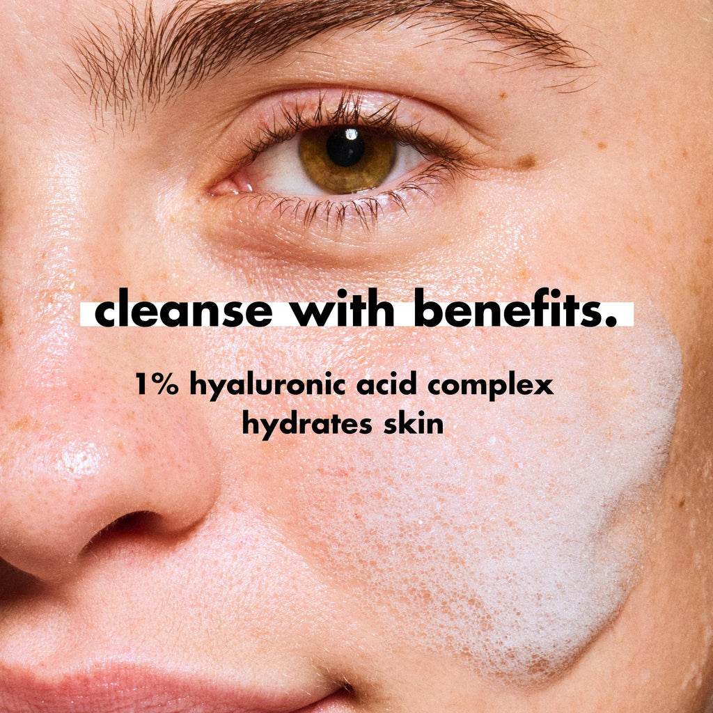 E.L.F. SKIN Holy Hydration! Clean Freak Daily Cleanser, Gentle Hydrating Gel Face Cleanser, 1% Hyaluronic Acid Complex, 5.5 Fl Oz