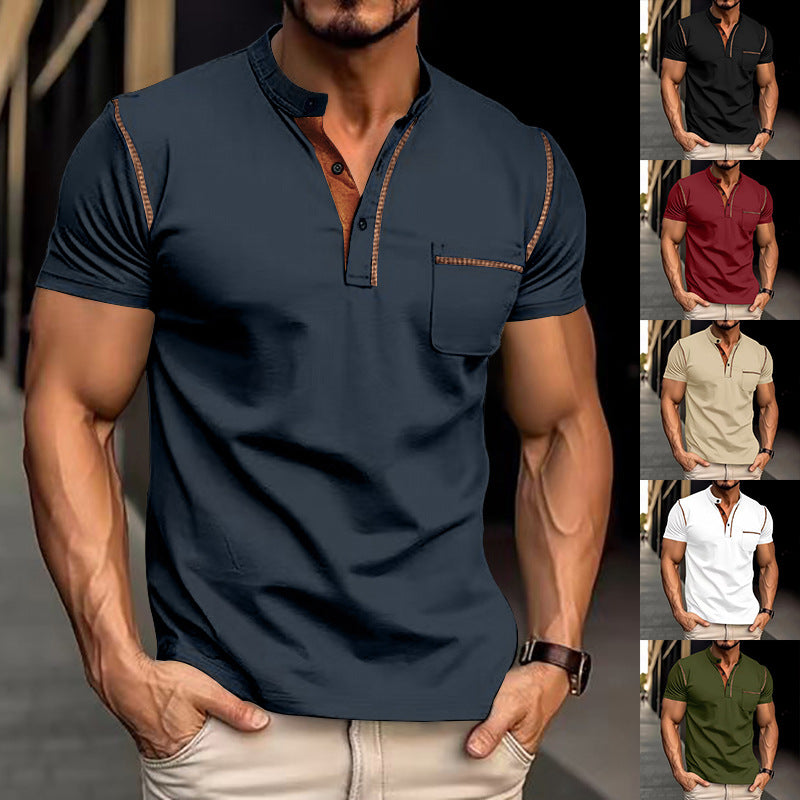 Short-sleeved Polo Shirt Summer Casual