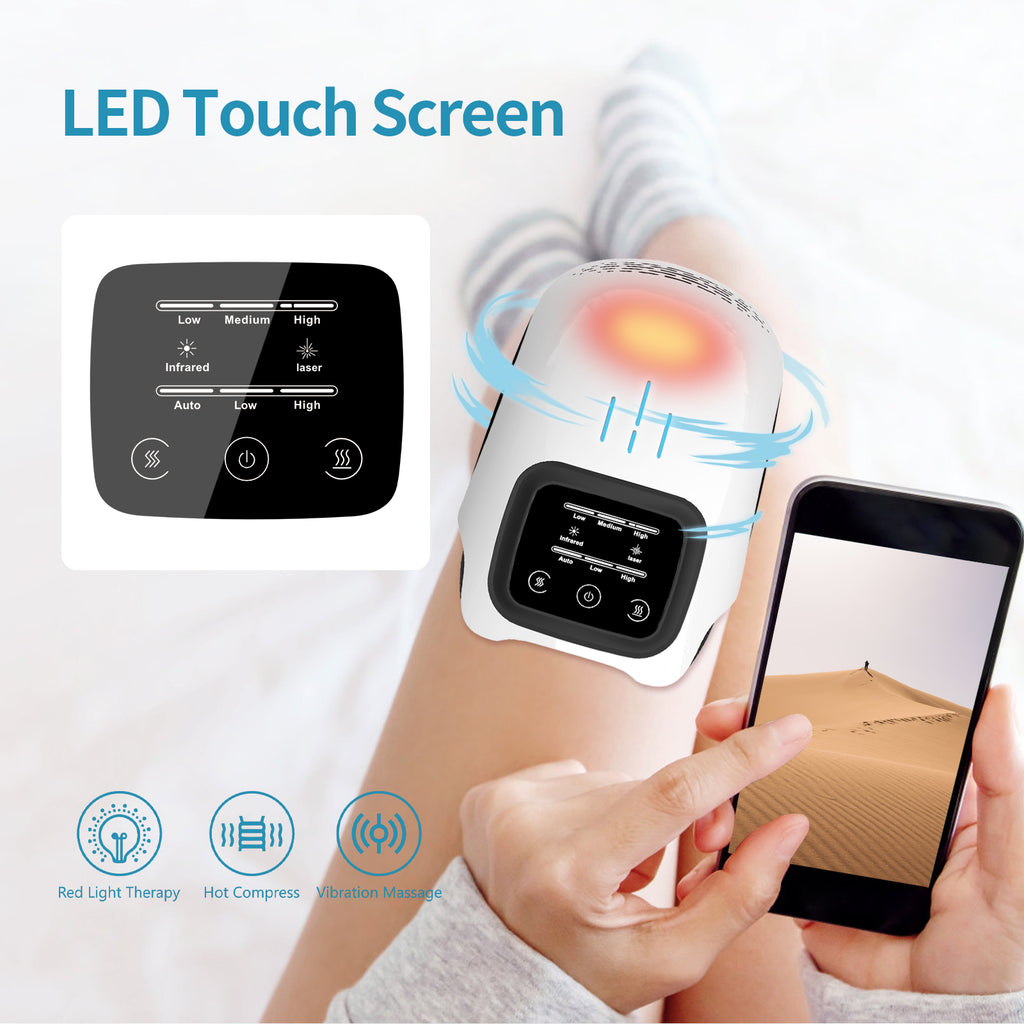 Electric Knee Massager - Infrared Laser, Vibration