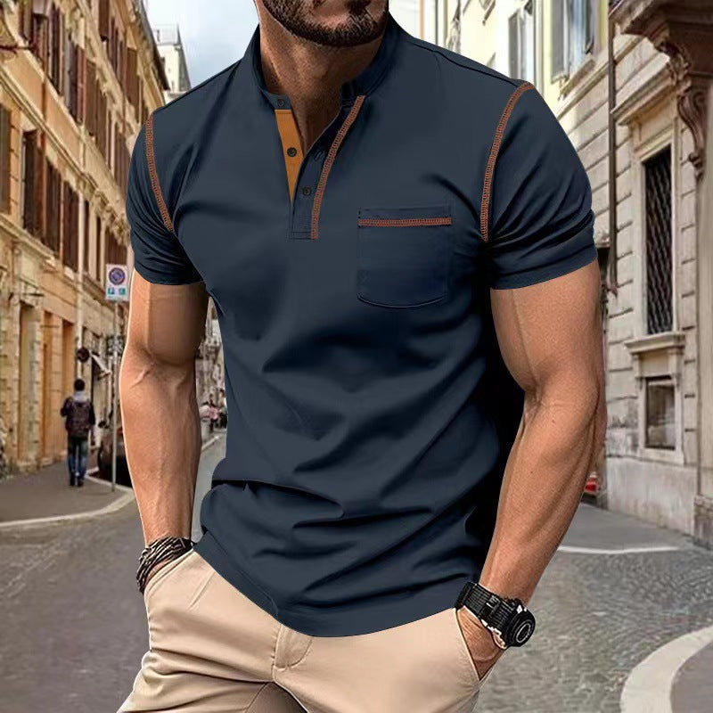 Short-sleeved Polo Shirt Summer Casual