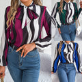 Women's Elegant Contrasting-Color Top