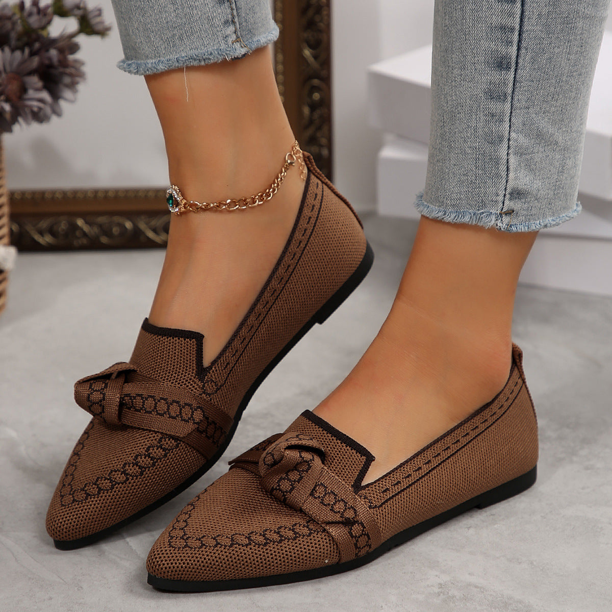 Bowknot Flat Shoes