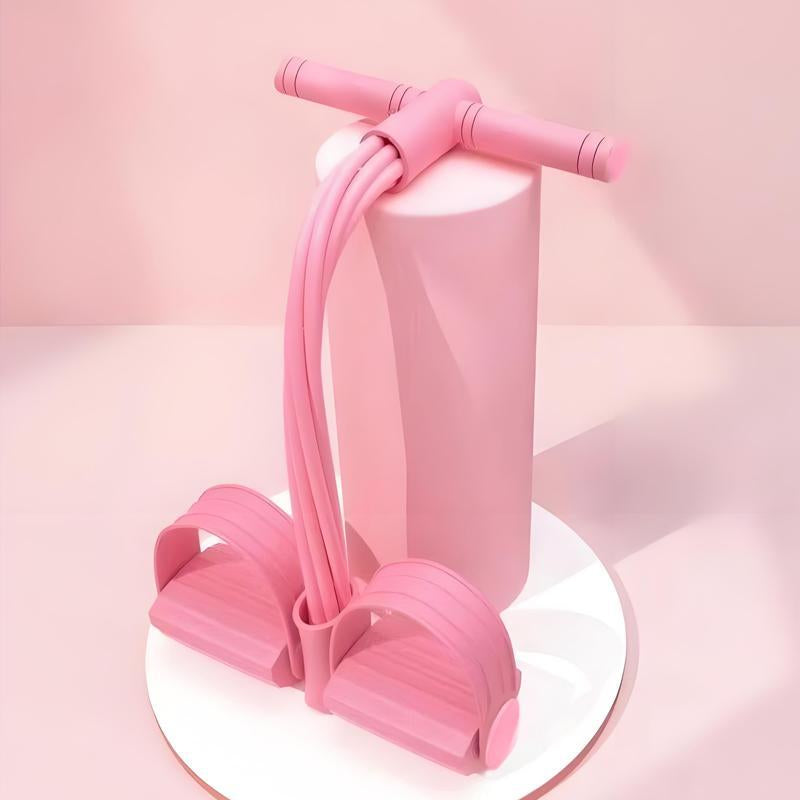 Home Gym Arm & Waist Training Pedal Band – Eco-Friendly Natural Latex Yoga Stretching Band with Adjustable Resistance