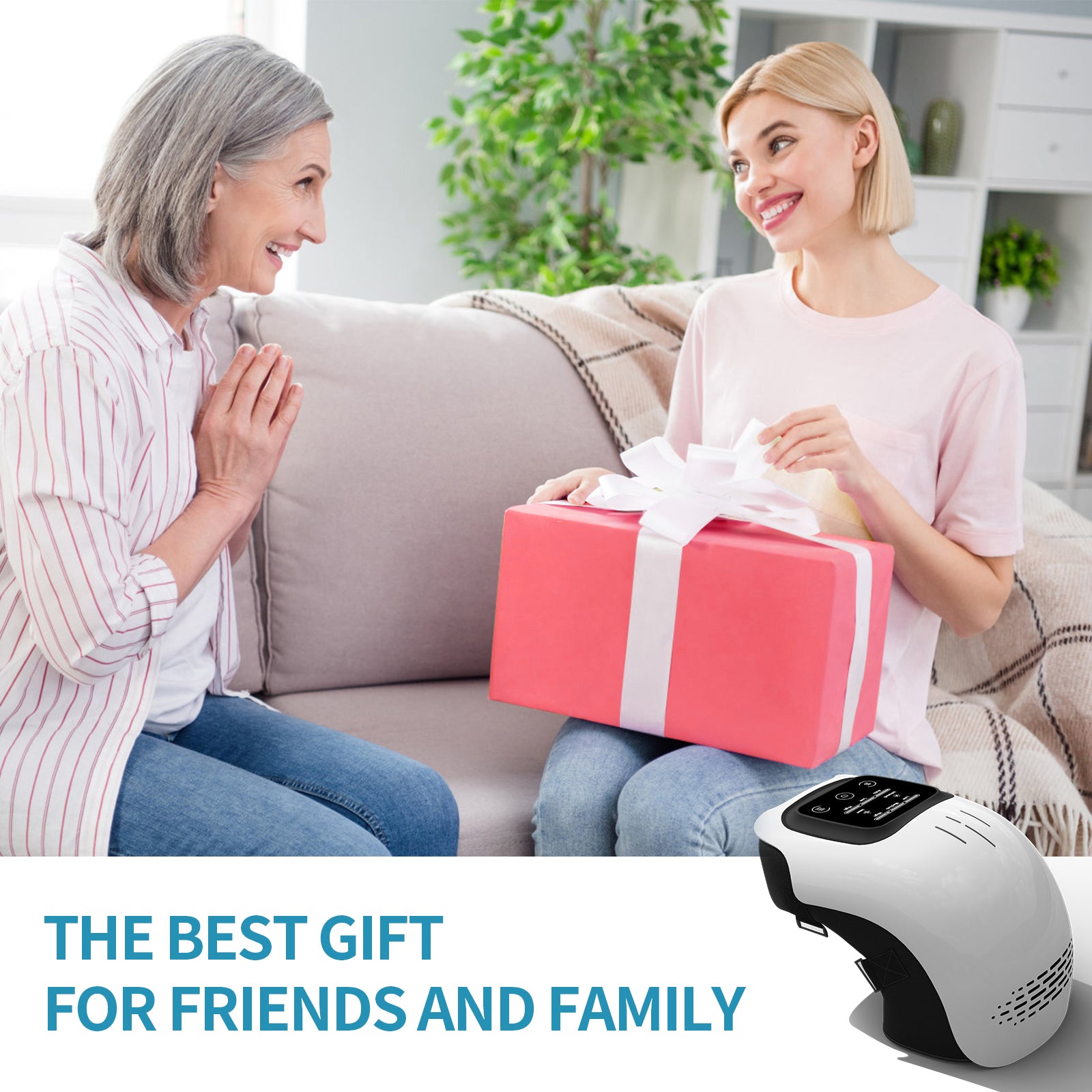 Electric Knee Massager - Infrared Laser, Vibration